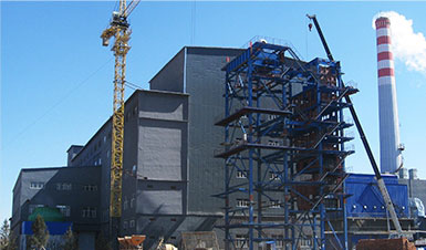 內(nèi)蒙古91MW（130噸）循環(huán)流化床熱水鍋爐