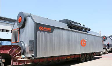 河南2*25噸/時SZL組裝燃煤鏈條爐排鍋爐項目